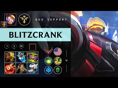 Blitzcrank Support vs Nami - NA Grandmaster Patch 26.02