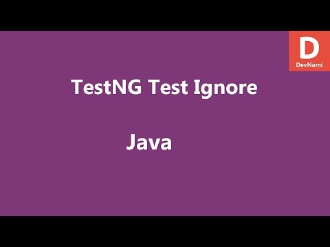 Learn Java TestNG Ignore Test - Mind Luster