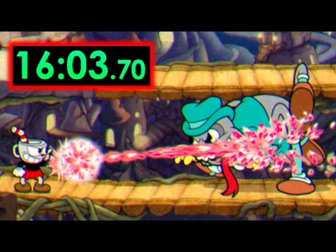 Speedrunning Cuphead + DLC With Crackshot Beam Mod