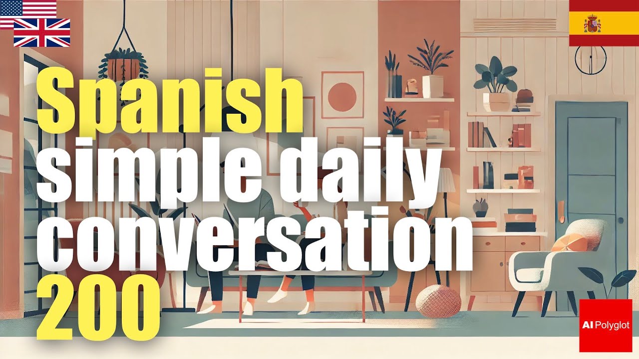 Spanish simple daily conversation 200 | Passive listening | with hiragana Spanish simple daily conversation 200 | Passive listening | with hiragana