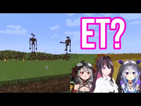 Kanata Sakamata AZKi Went To The Summer Festival And Saw Scary Structure | Minecraft [Hololive/Sub]