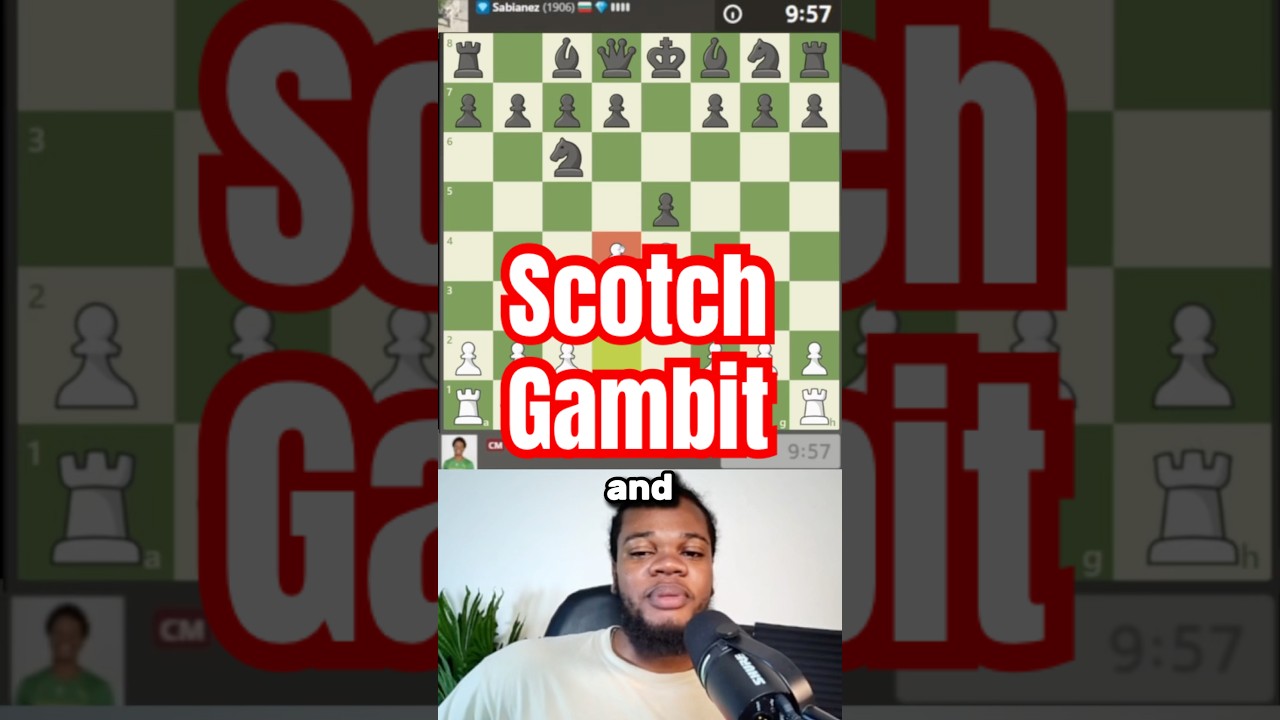 Scotch gambit #chessreps #chess #chesscom #chesstips #chesstricks