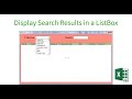 VBA User Form Search As You Type Using TextBox And ListBox Search By Criteria