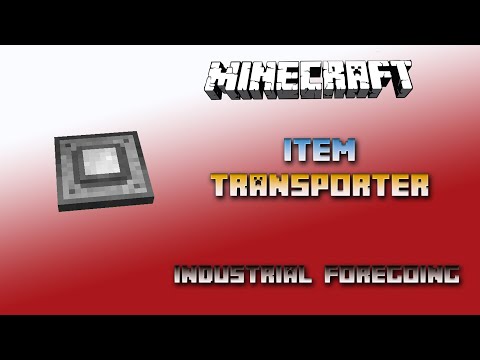 Item Transporter 💎 Minecraft Industrial Foregoing Tutorial 💎 English