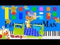 BabyTV Evening Song Slow EASY Medium 4K Piano Tutorial