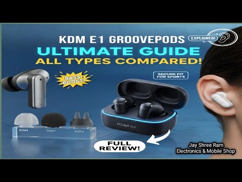 KDM-E1 Groovepods TWS – Up to 40H Music Time with ANC🤯🤫​ #KDM​ #Groovepods​ #TWS​ #WirelessEarbuds​