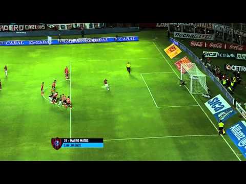 Gol de Matos. San Lorenzo 3 Huracán 1.Fecha 5.Torneo Primera División 2015.FPT