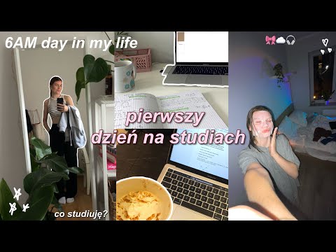 MÓJ PIERWSZY DZIEŃ JAKO STUDENTKA 🎀🎧| *vlog*