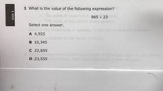 MCAP Practice Problem 1