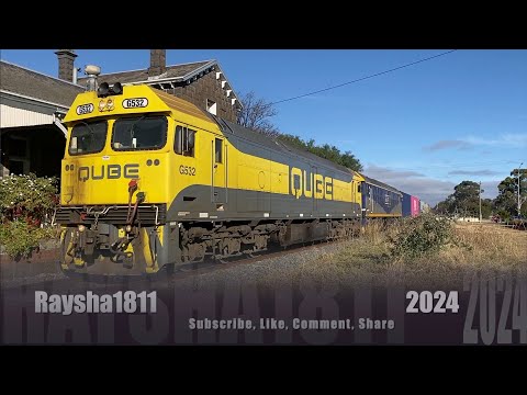 9173 - G532-G515 (BG Qube hay) Bannockburn - Australian Trains by Raysha1811