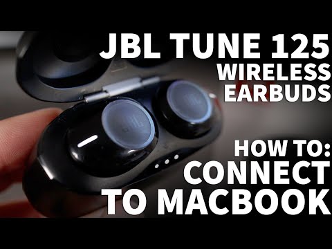 Connect JBL Tune 125 to MacBook - How to Pair JBL Tune 125 TWS Wireless Bluetooth Earbuds to MacBook