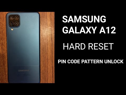 Samsung Galaxy A12 Hard reset| Pin Code Pattern Unlock