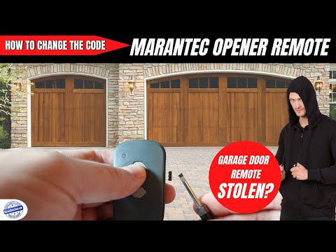 Marantec Opener - How To Change the Code On The Remote to Deny Access From Lost or Stolen Remote