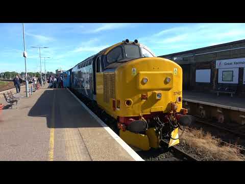 The Wherry Lines with DRS CLASS 37s June 2018 4K