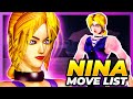 NINA WILLIAMS MOVE LIST Tekken 1