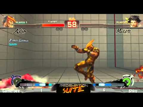 SSF4 AE: GamerBee (Adon) vs Shiro (Makoto) - Redemption Suite After Evo 2011