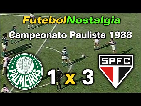 Palmeiras 1 x 3 São Paulo - 10-04-1988 ( Campeonato Paulista )