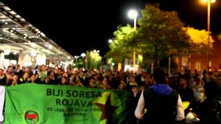 preview picture of video 'Demonstration für Kobane - am 14.10.2014 in Herford'