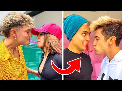 IMITANDO TIKTOKS EN PAREJA VIRALES CON DOMELIPA!