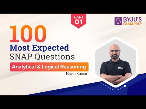 100 Most Important SNAP Analytical & Logical Reasoning Questions | SNAP 2022 |SNAP AR&LR Preparation