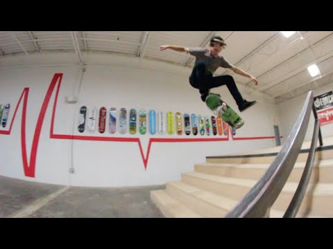Nollie Heelflip Late Flip DOWN STAIRS?! - Cody Whitt