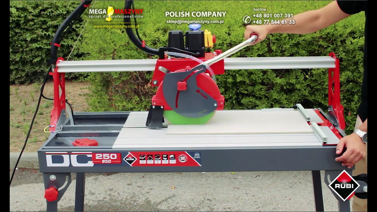 Przecinarka elektryczna cięcie na mokro RUBI  DC-250 850