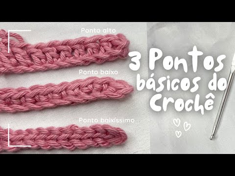Crochet stitches for beginners ✨| how to make a slip stitch, single crochet stitch and double cro...