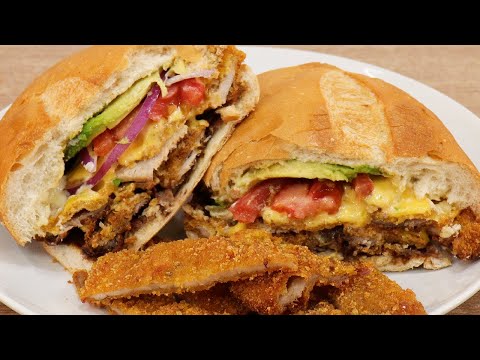 Torta de milanesa de puerco