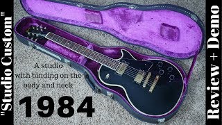 Video thumbnail for 1984 Gibson Les Paul "Studio Custom" Black Review and Demo by The Trogly's Guitar Show