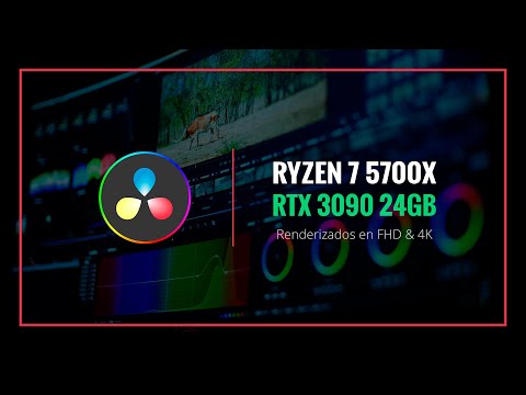 Render DaVinci Resolve FHD & 4K - Ryzen 7 5700X, RTX 3090 24GB - NVIDIA Encoder
