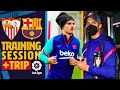 ? TRIP TO SEVILLA & TRAINING ⚽️