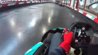 preview picture of video 'New Track in Eupen Karting Center : Testing with a good race (Sony HDR-AS15)'