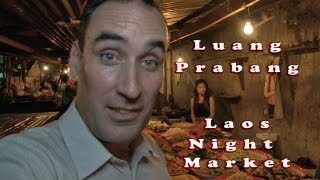 preview picture of video 'Luang Prabang, Laos, A quick visit to the night market.'