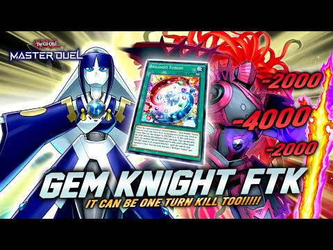 NEW WAY OF GEM KNIGHT FIRST TURN KILL (FTK) - BUT OTK IS POSSIBLE!? 😱 [Master Duel]