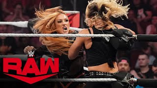 Becky Lynch repels a sneak attack by Trish Stratus and Zoey Stark: Raw highlights, July 31, 2023