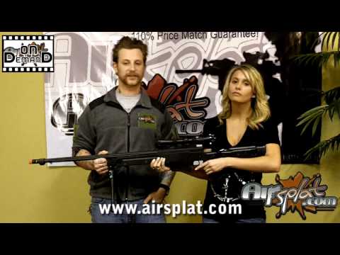 AirSplat OD - WELL G96 Gas Powered Airsoft Sniper Rifle Video Review Ep 10
