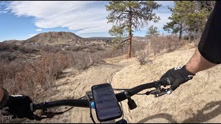 Purple Loop North - fun blue flow above Castle Rock - Philip Miller Park - Colorado