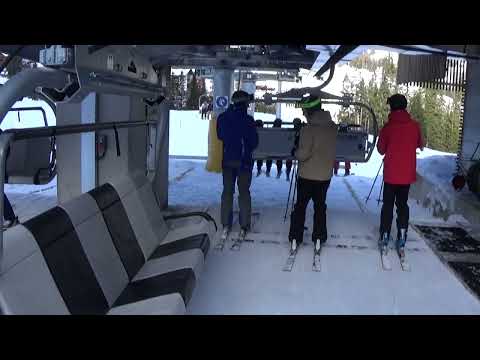 Risalita integrale seggiovia Leitner "Arabba Fly" - Arabba (BL) Chairlift / Sesselift