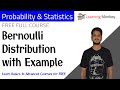 Bernoulli Distribution With Example Lesson 51 Probability Statistics Learning Monkey