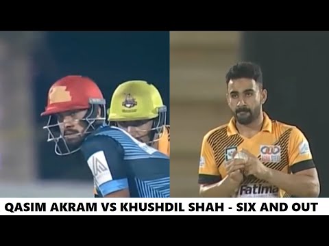Qasim Akram vs Khushdil Shah - SIX and OUT