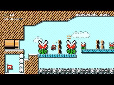 ★Winter blue  ♪platforming♪ game by ★Smm2coop♪ 🍄 Super Mario Maker 2 ✹Switch✹ #bkb