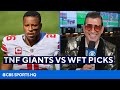 TNF Giants vs Washington Picks and Best Bets from Betting Expert | CBS Sports HQ