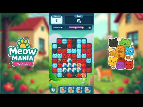 Meow Mania World: Pop Blocks