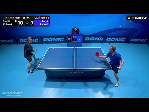 12:25 Serhii Kalenyk - Andrii Rehush 04.09.2023 TT Euro.Cup  Ukraine Master. TABLE 4