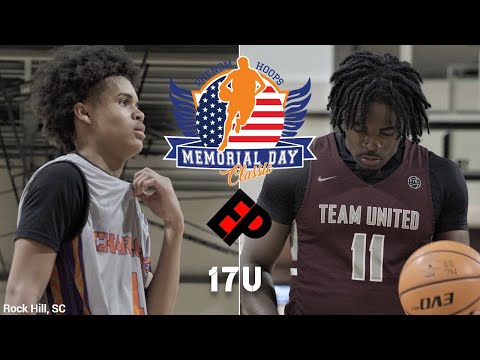 Team United Elite Vs Charlotte Aces: Phenom Hoops Memorial Day Classic 17U Matchup In Rock Hill, SC.