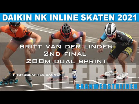 2nd Final 200m Dual Sprint Britt van der Linden Daikin NK Inline Skating Heerde 2021