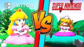 Super Mario RPG Remake Graphics Comparison (Switch vs. SNES)