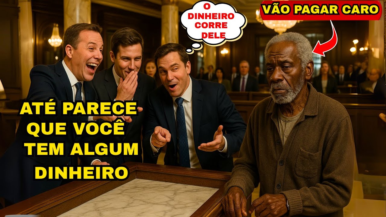 Banqueiros MENOSPREZAM Idoso NEGRO de roupas simples - a REVELAÇÃO que seguiu CHOCOU a todos...
