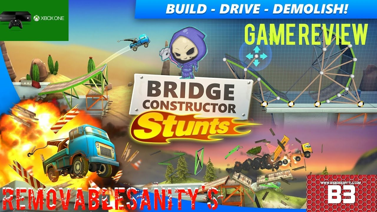 Bridge Constructor Stunts review for the Xbox One.