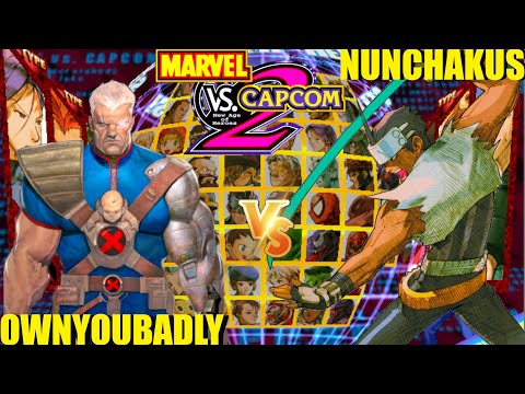 Marvel vs Capcom 2: NUNCHAKUS vs OWNYOUBADLY